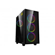 Case ATX GAMEMAX Draco XD, w/o PSU, 4x120mm ARGB fans. ARGB HUB, TG, Dust Filter, USB 3.1, Black