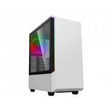 Case ATX GAMEMAX Panda T802, 1x120mm ARGB fan, 3xARGB LED strip, PWM/Rainbow HUB, USB3.0, TG, White