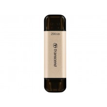 256GB USB3.1/Type-C Flash Drive  Transcend "JetFlash 930C", Gold, Classic Cap, OTG (R/W:420/400MB/s)