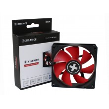 80mm Case Fan - XILENCE XPF80.R.PWM Fan, Performance C, 80x80x25mm, 800-1800 rpm, < 20dBa, 21.8CFM, hydro bearing, 4Pin with PWM, Black/Red